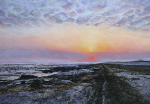 Kwelder van Wierum, zonsopgang